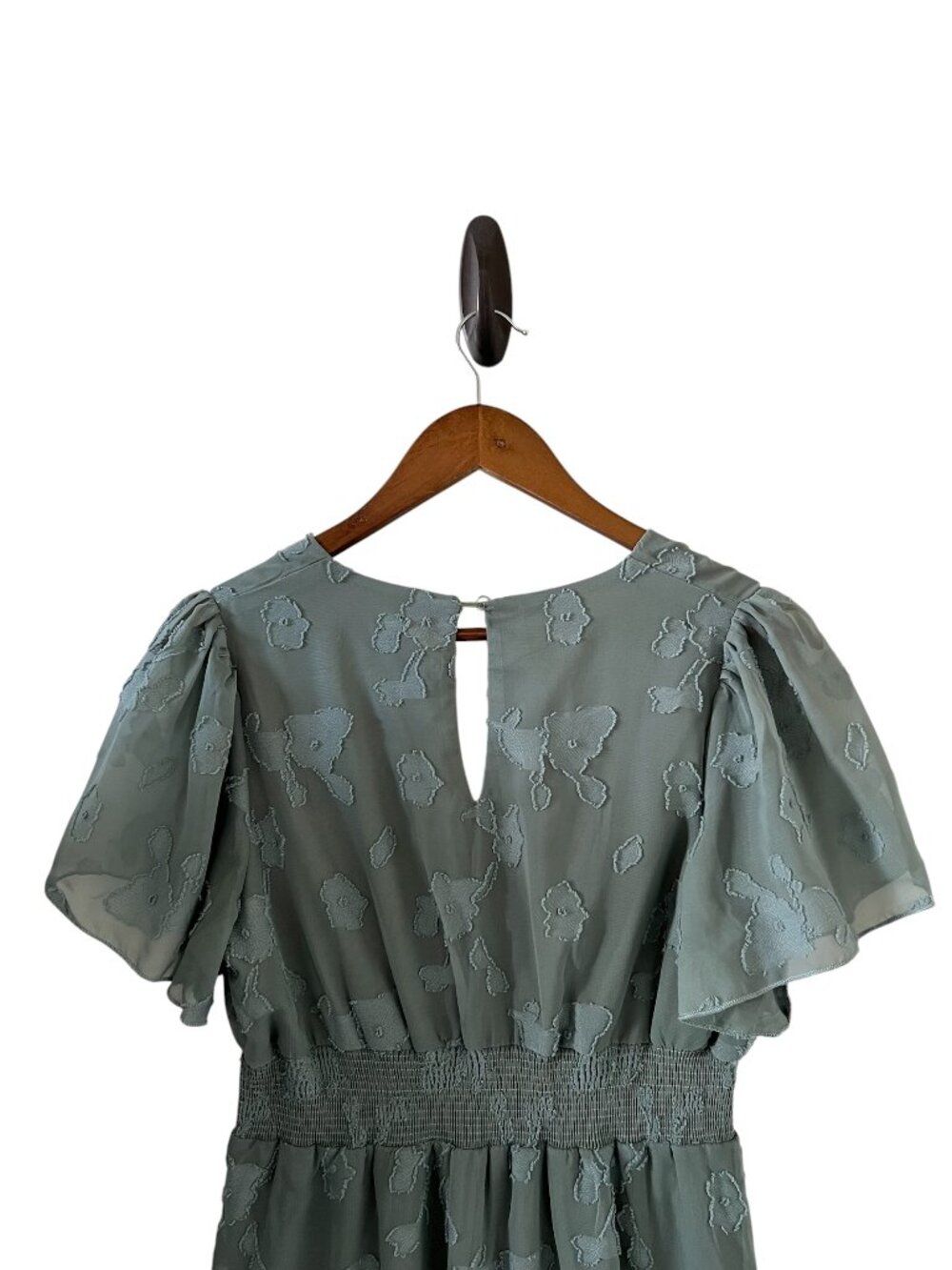 Baltic Born NEW June Smocked Midi Dress In Sage Green Size M - Picture 11 of 16